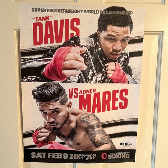Showtime Championship Boxing Promo Poster Gervonta Tank Davis vs. Abner Mares - Picture 1 of 4